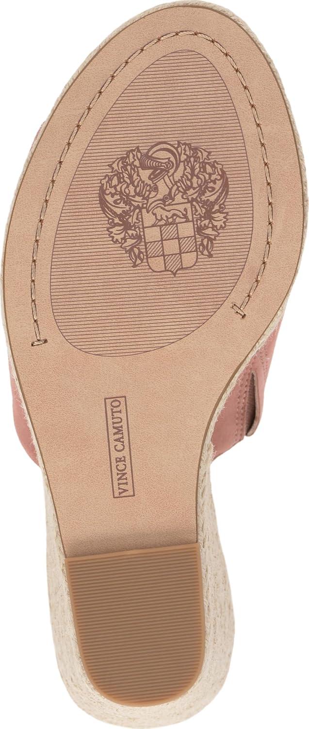 imageVince Camuto Womens Fayla Wedge Sandal Dark Pale Pink Suede 65