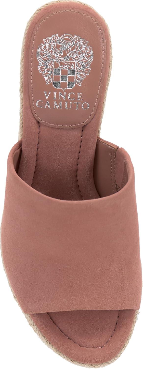 imageVince Camuto Womens Fayla Wedge Sandal Dark Pale Pink Suede 65