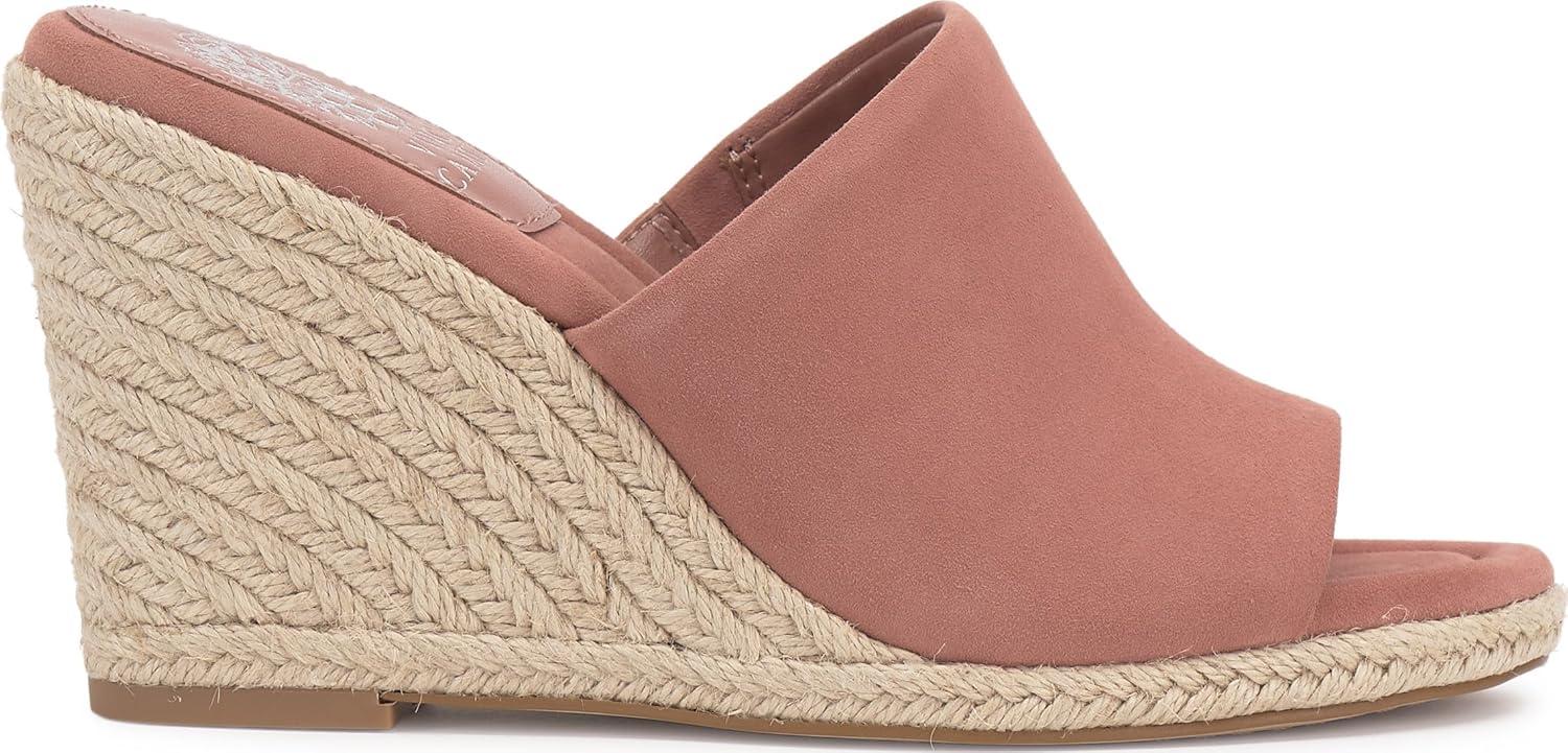 imageVince Camuto Womens Fayla Wedge Sandal Dark Pale Pink Suede 65
