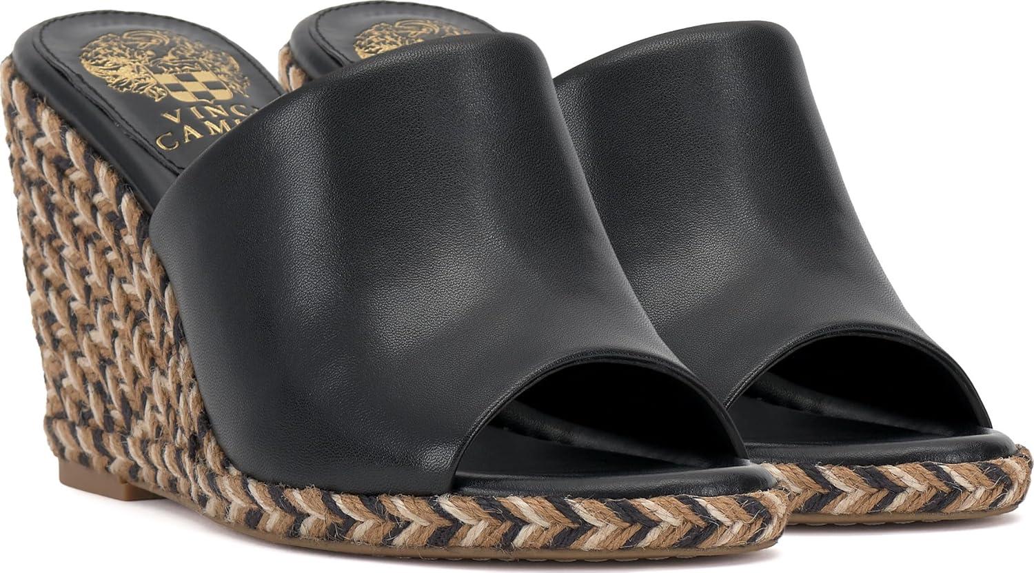 imageVince Camuto Womens Fayla Wedge SandalsBlack