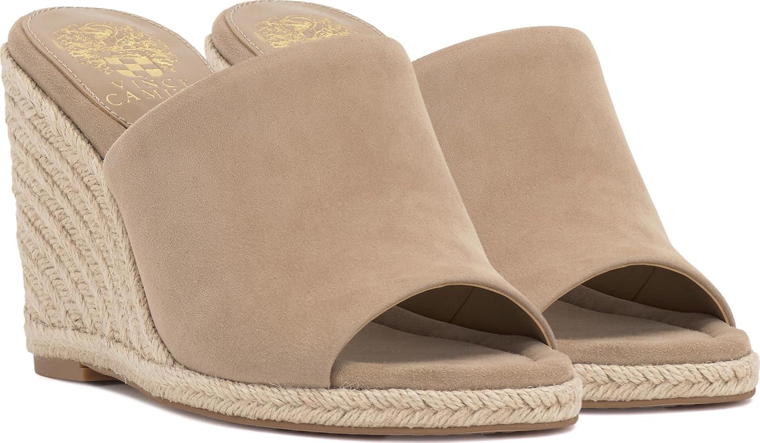 imageVince Camuto Womens Fayla Wedge SandalsTortilla Suede