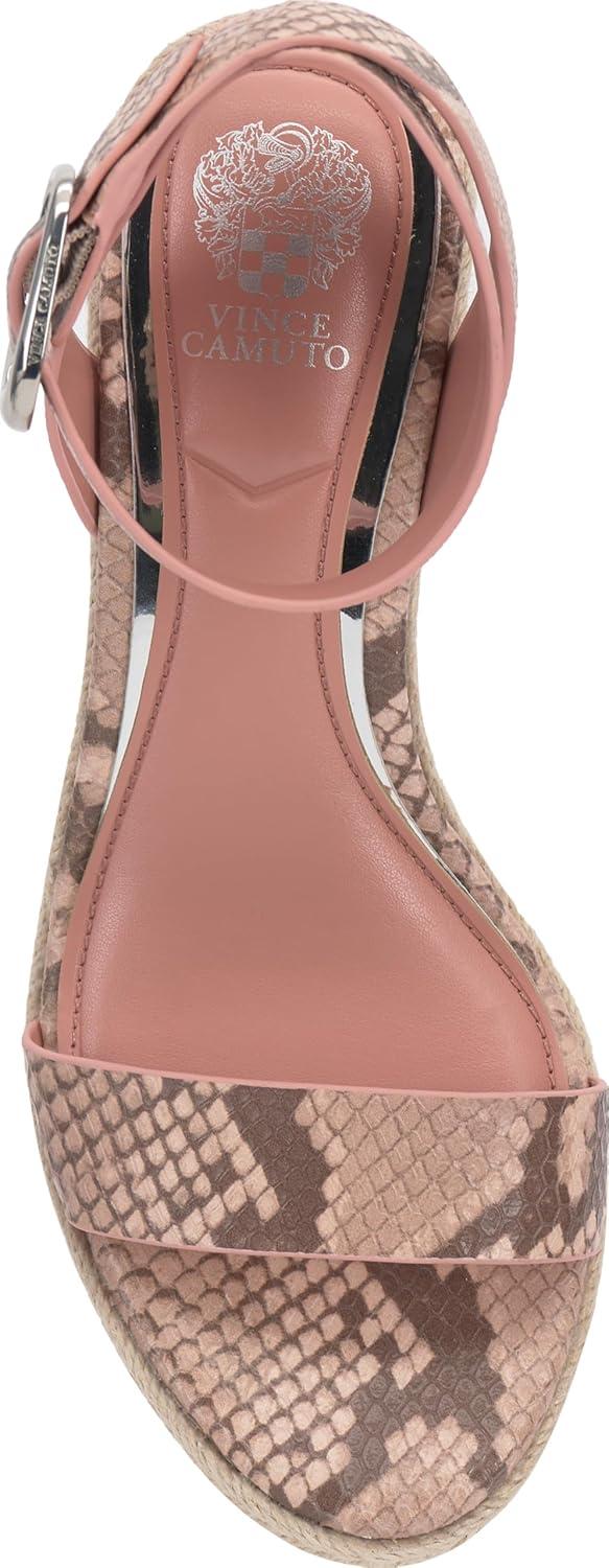 imageVince Camuto Womens Felia Wedge SandalPale Pink Snake Print