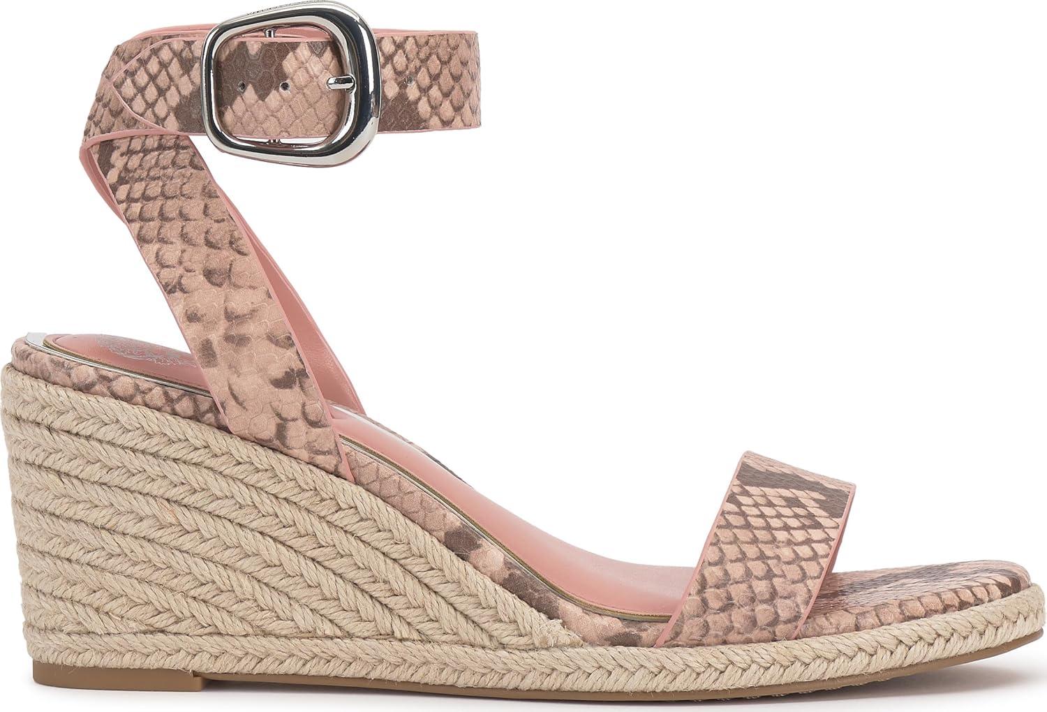 imageVince Camuto Womens Felia Wedge SandalPale Pink Snake Print