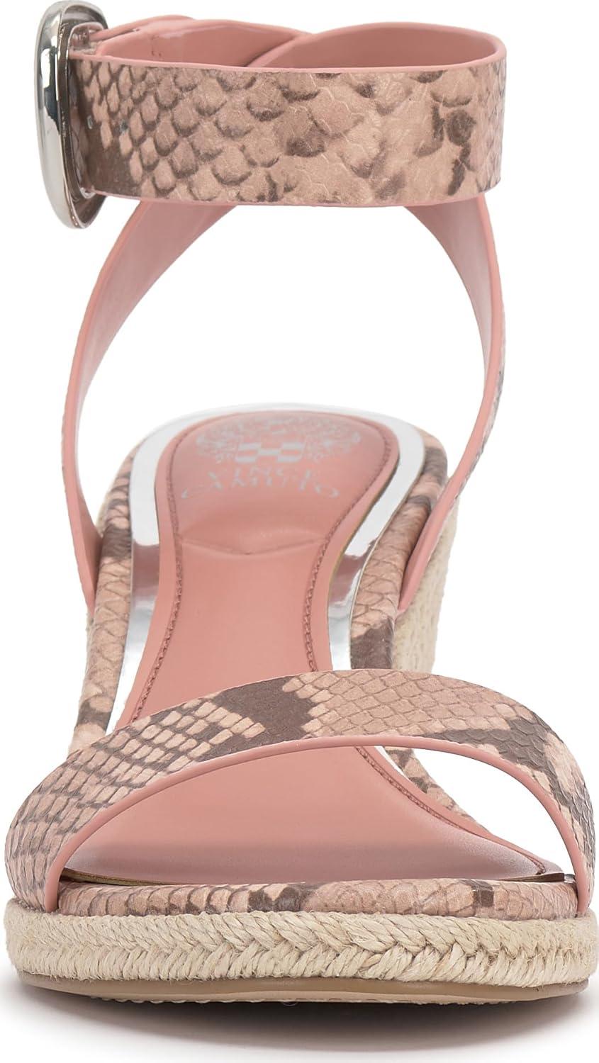 imageVince Camuto Womens Felia Wedge SandalPale Pink Snake Print