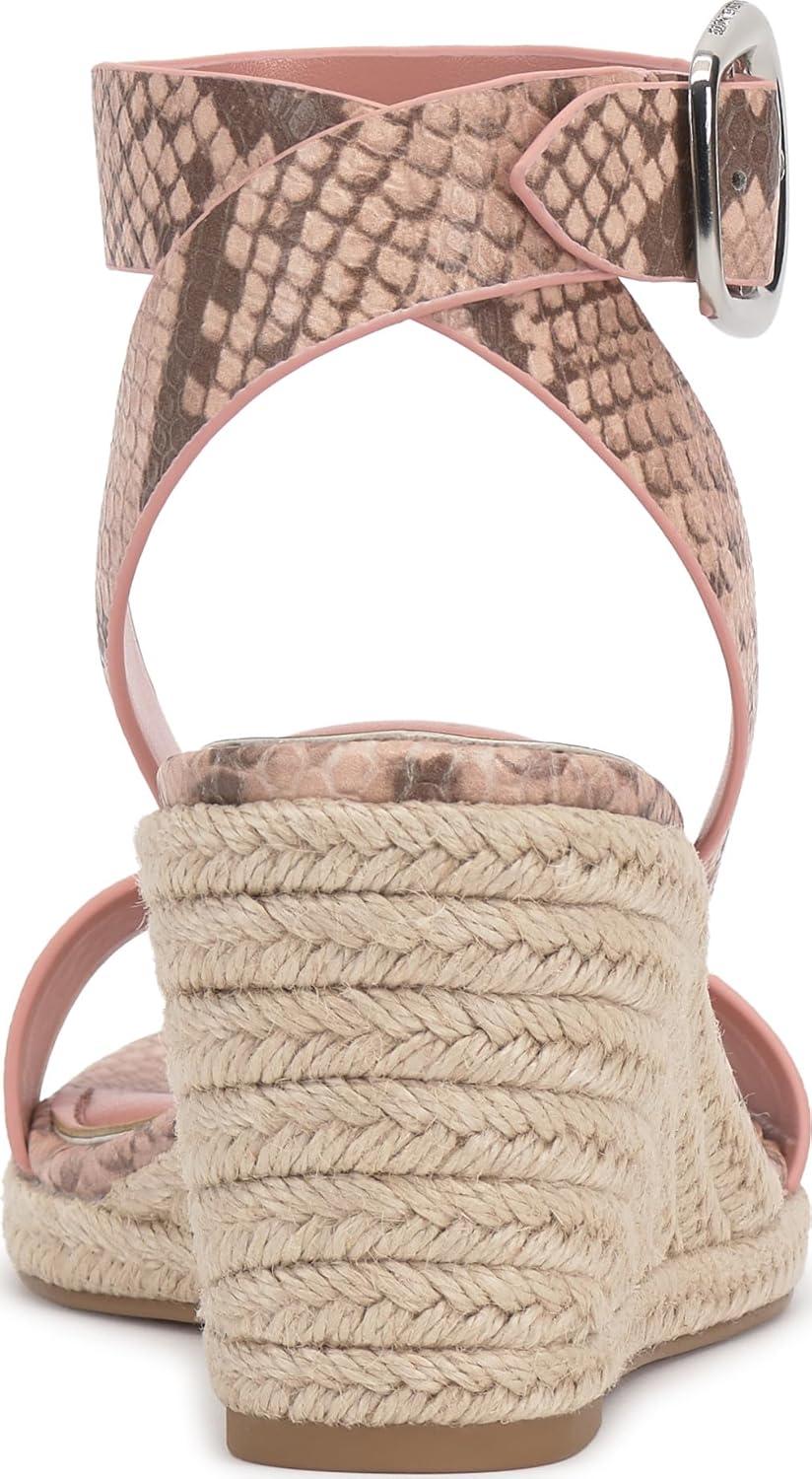imageVince Camuto Womens Felia Wedge SandalPale Pink Snake Print