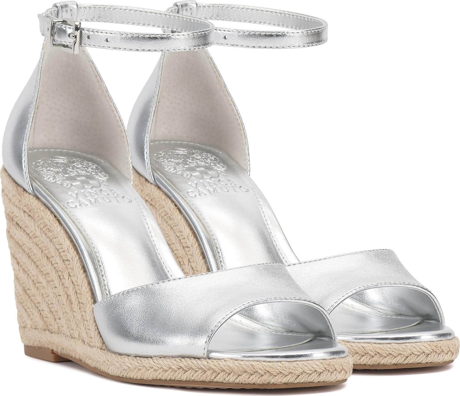 imageVince Camuto Womens Felyn Wedge SandalLux Silver