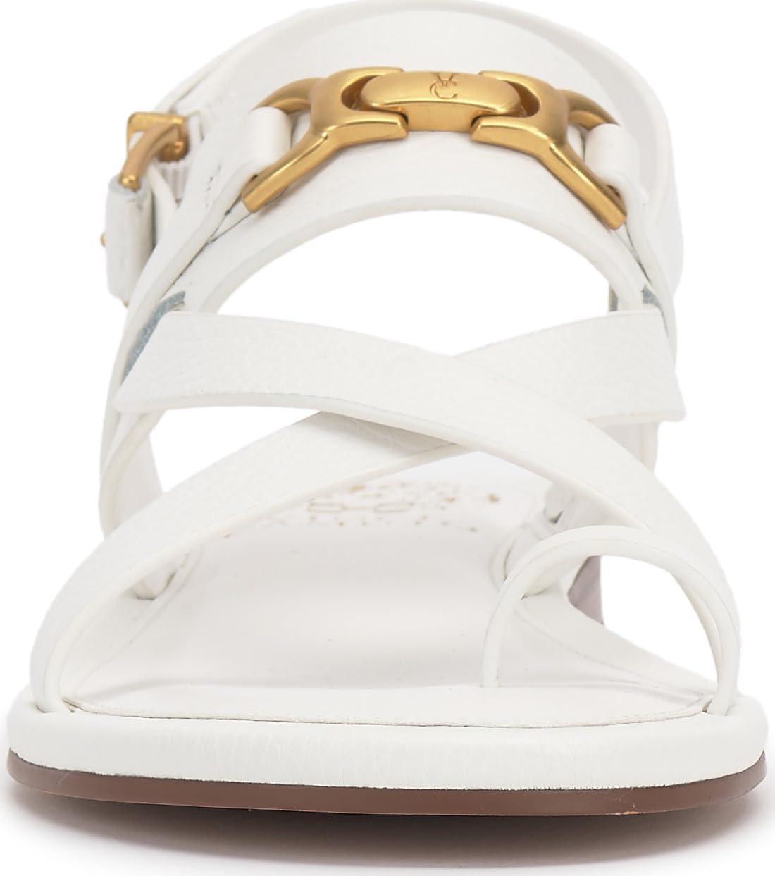 imageVince Camuto Womens Lenni Flat SandalBianco