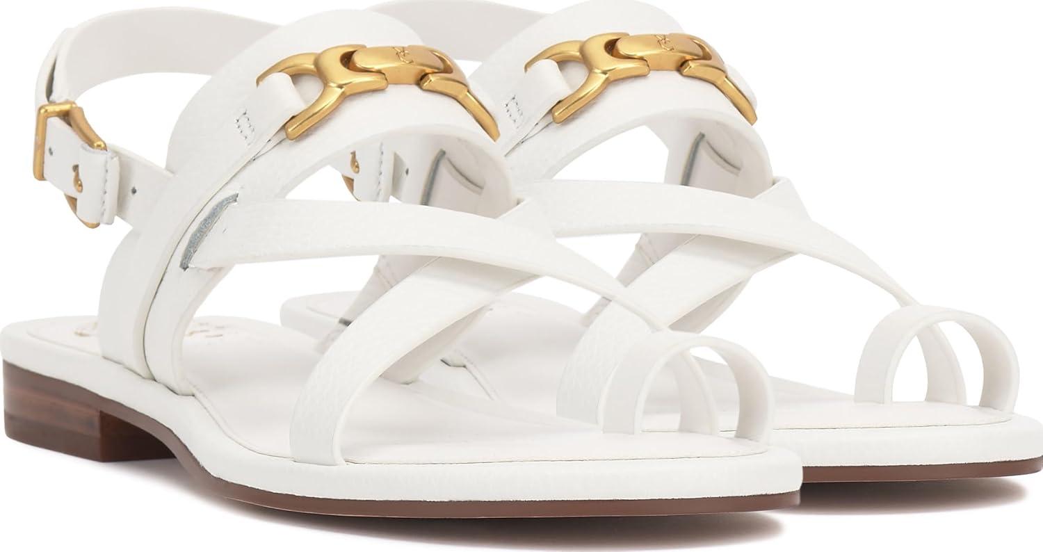 imageVince Camuto Womens Lenni Flat SandalBianco