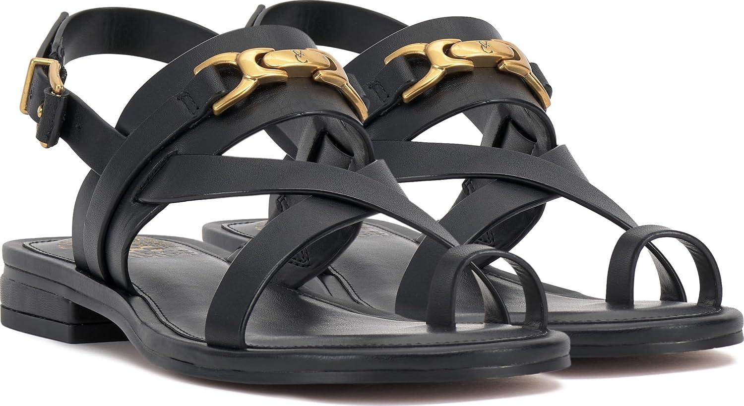 imageVince Camuto Womens Lenni Flat SandalBlack