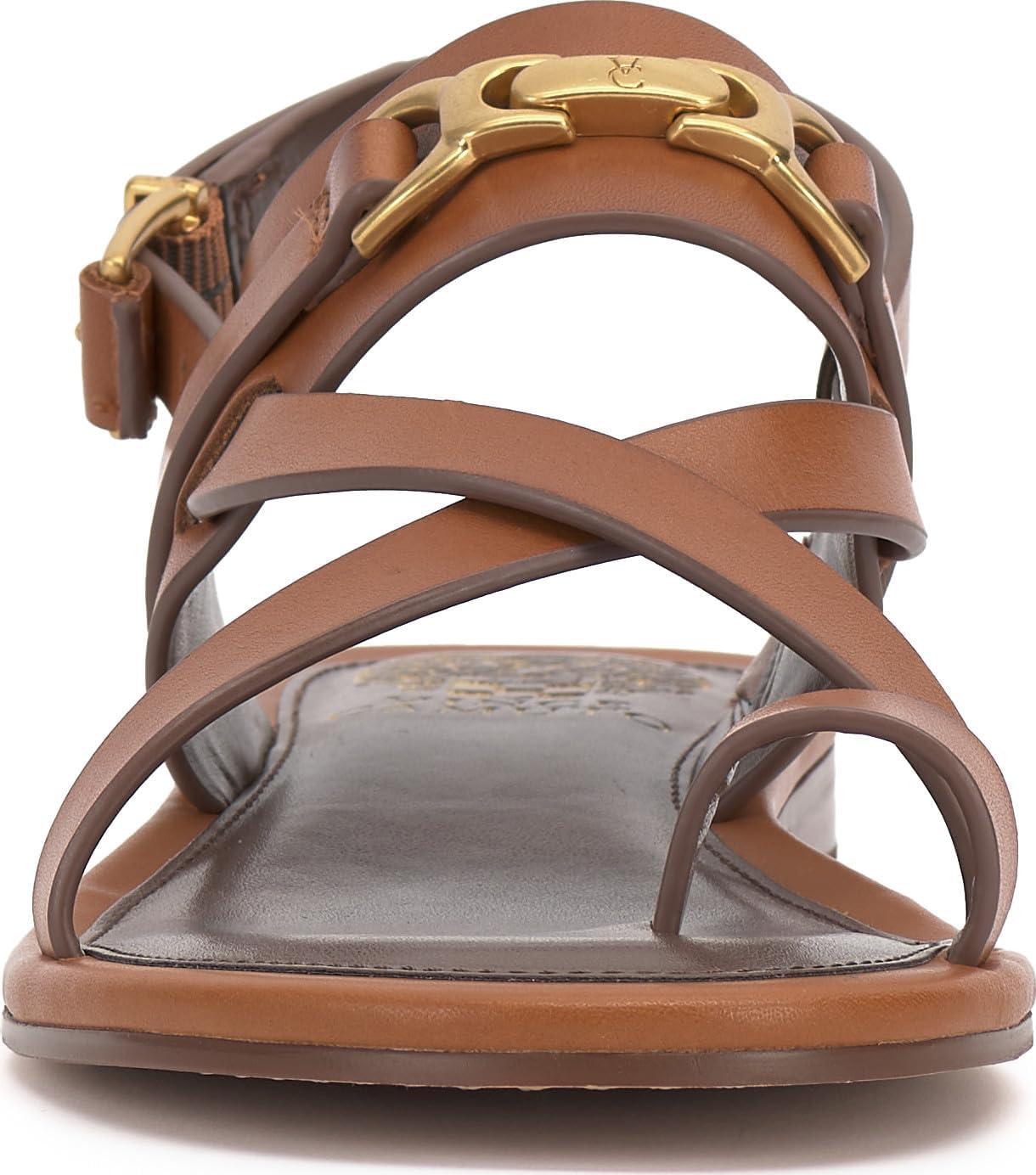 imageVince Camuto Womens Lenni Flat SandalCaramello