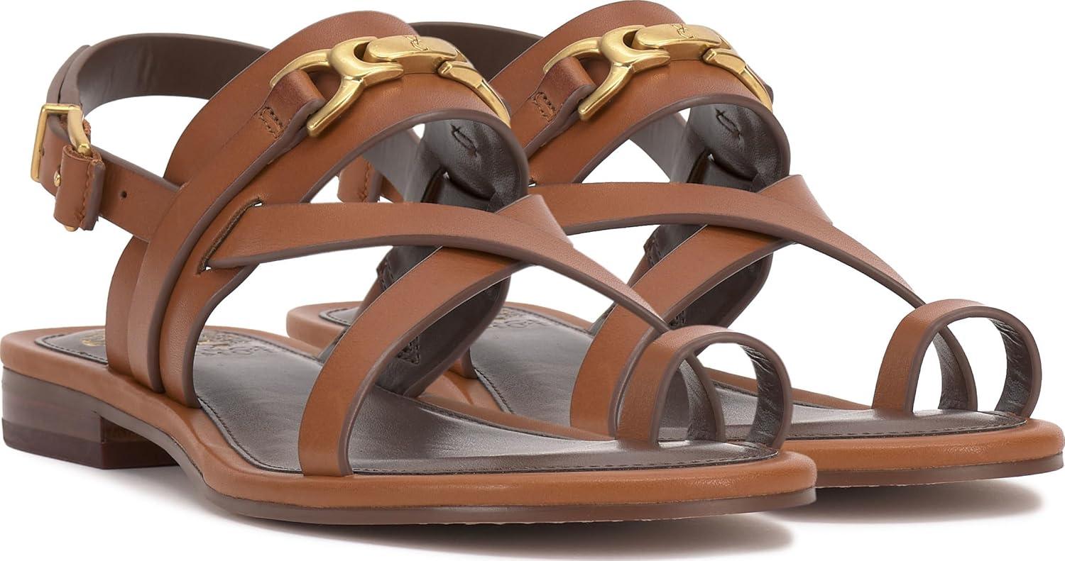 imageVince Camuto Womens Lenni Flat SandalCaramello