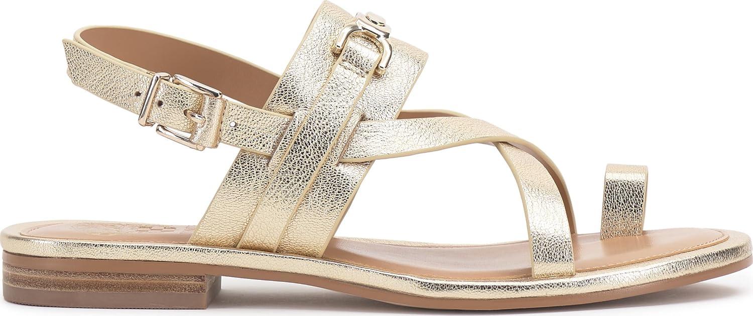 imageVince Camuto Womens Lenni Flat SandalEgyptian Gold