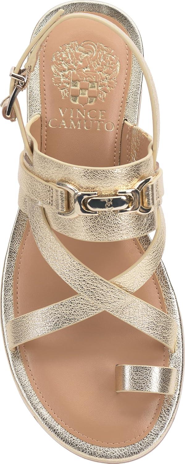 imageVince Camuto Womens Lenni Flat SandalEgyptian Gold