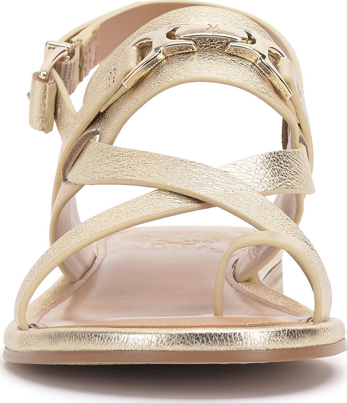 imageVince Camuto Womens Lenni Flat SandalEgyptian Gold