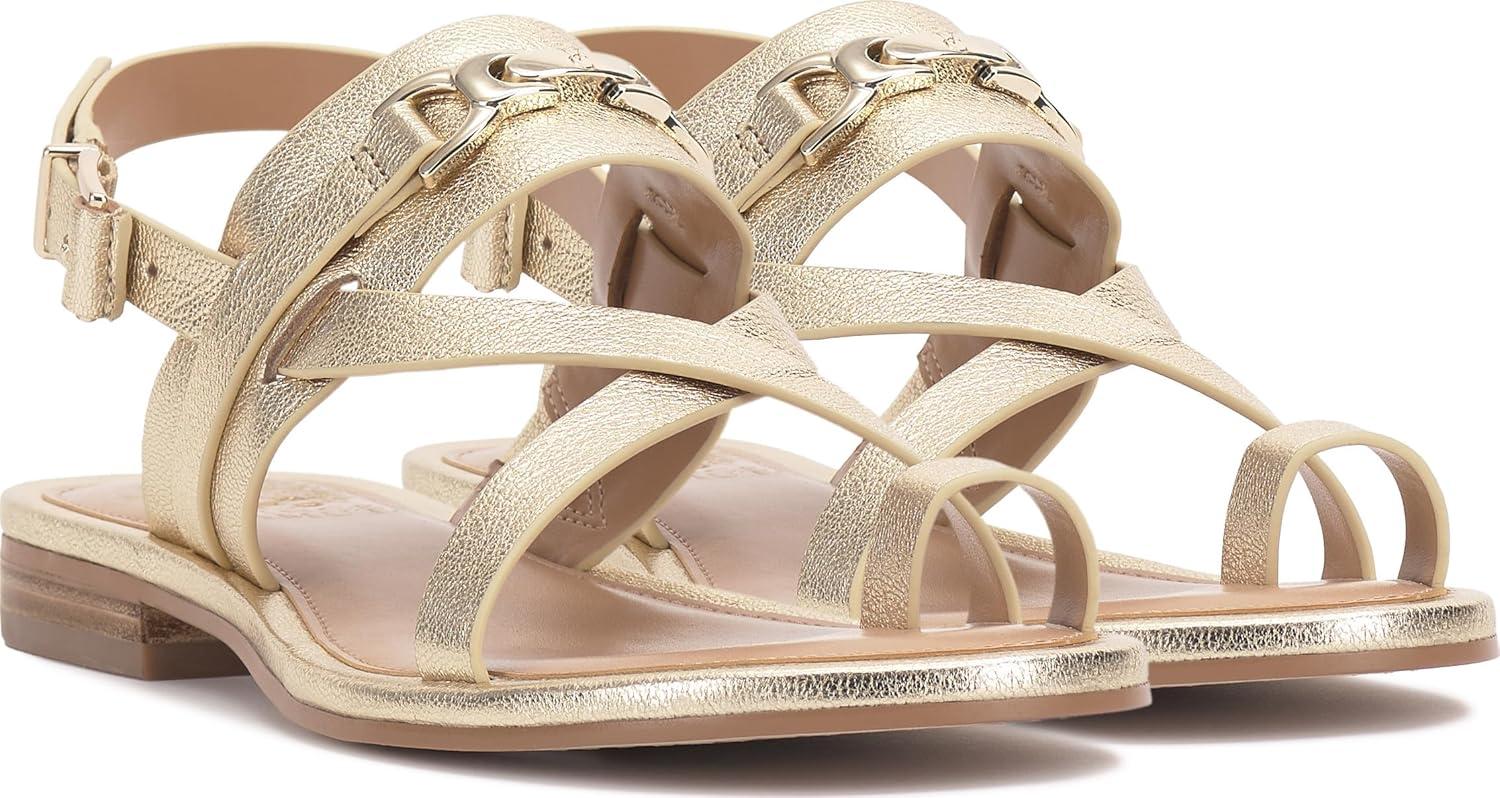 imageVince Camuto Womens Lenni Flat SandalEgyptian Gold