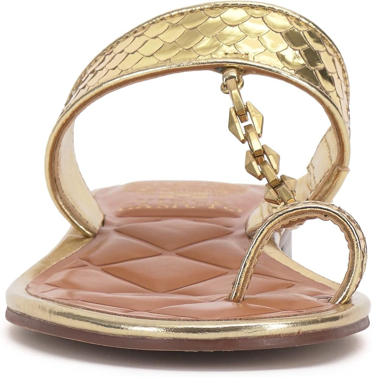 imageVince Camuto Womens Lexiea Flat SandalGrecian Gold