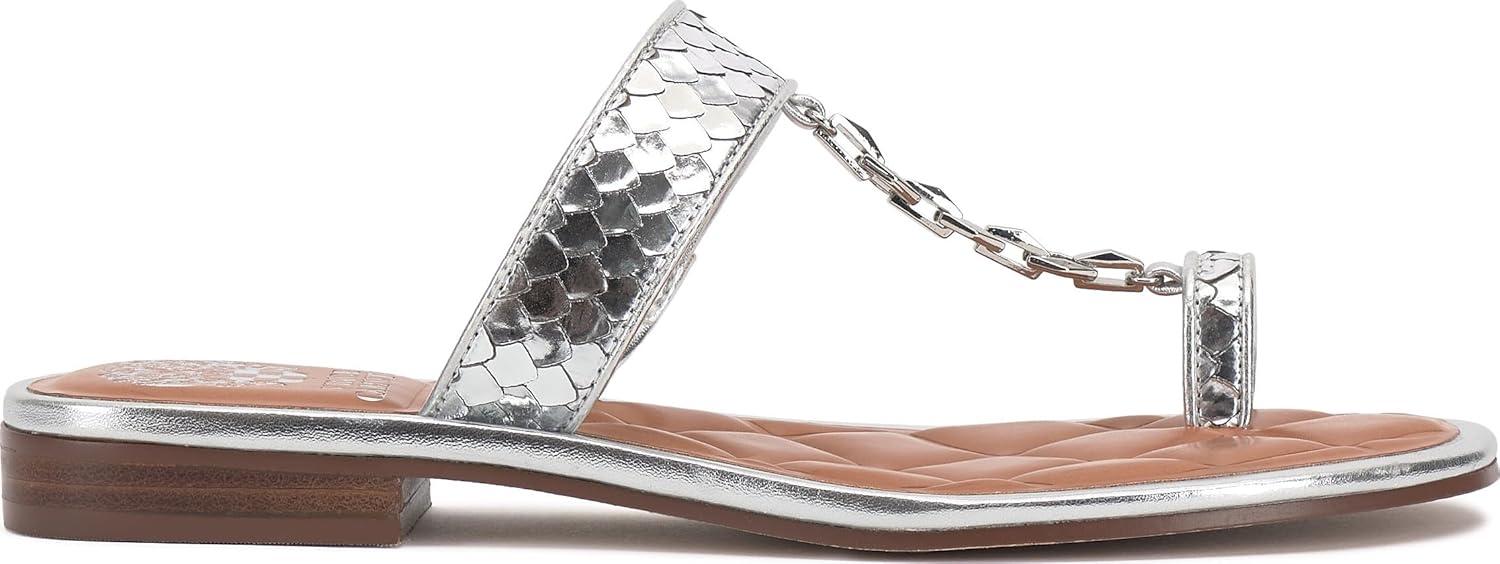 imageVince Camuto Womens Lexiea Flat SandalLux Silver