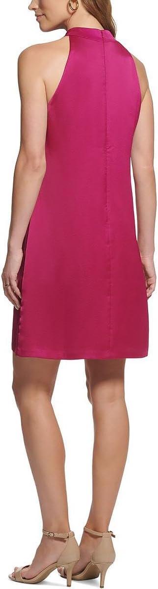 imageVince Camuto Womens Sleeveless Halter Tie Neck Shift Mini DressPink