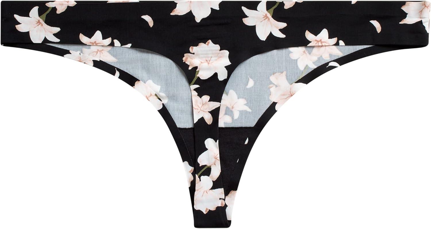 imageVince Camuto womens SeamlessBlack Floral 5 Pack