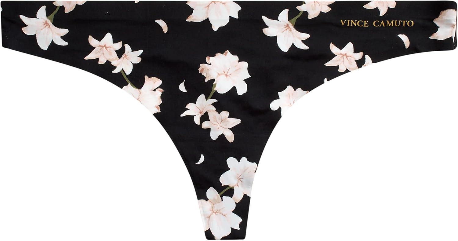 imageVince Camuto womens SeamlessBlack Floral 5 Pack