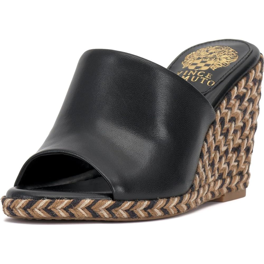 imageVince Camuto Womens Fayla Wedge SandalsBlack