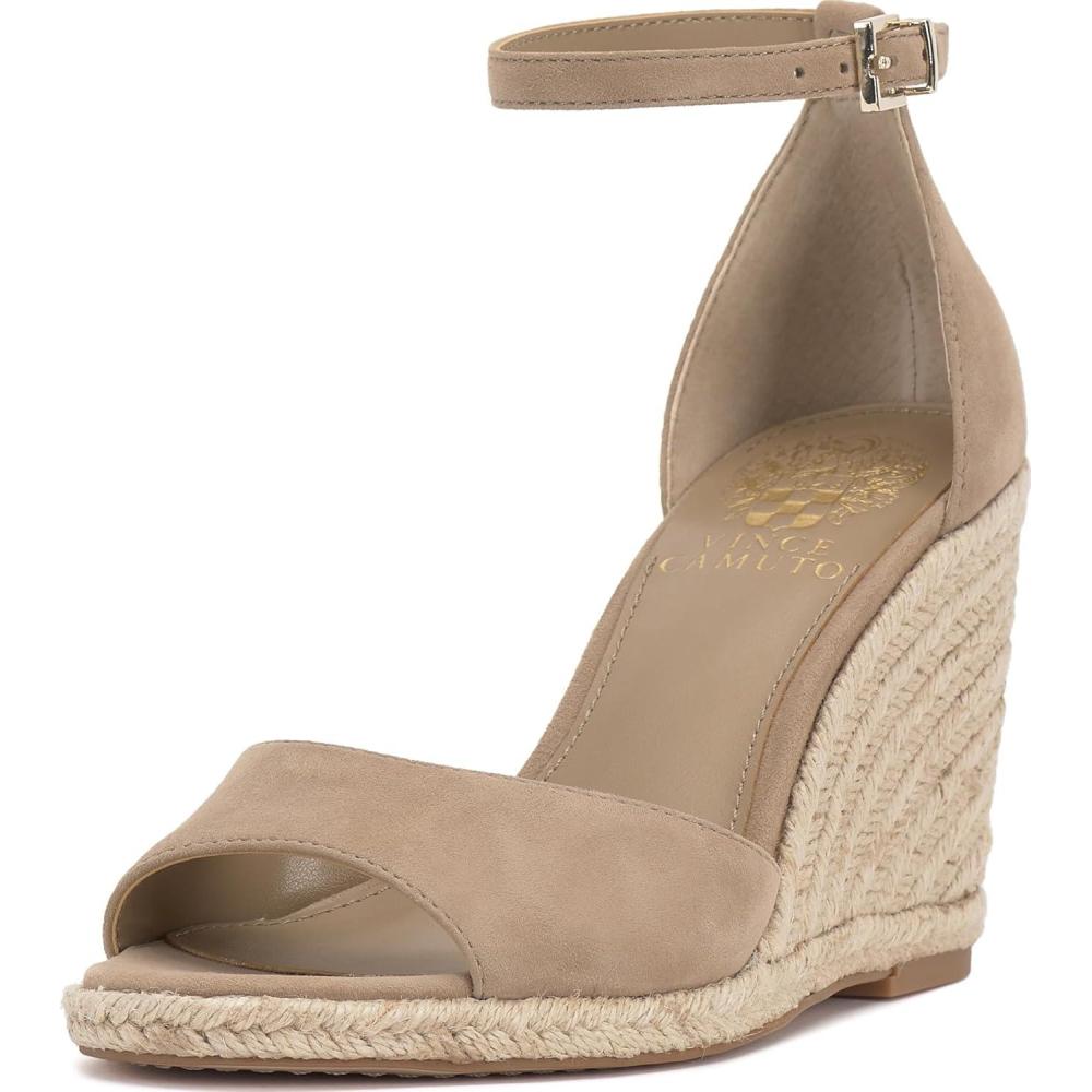 imageVince Camuto Womens Felyn Wedge SandalTortilla Suede