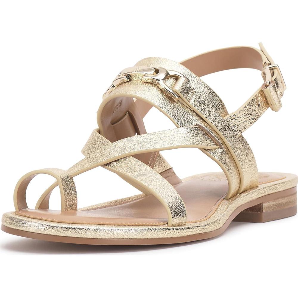 imageVince Camuto Womens Lenni Flat SandalEgyptian Gold