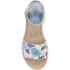 Vince Camuto Women’s Darna Espadrille Wedge Sandal(Trellis Blue Floral)