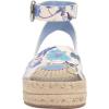 Vince Camuto Women’s Darna Espadrille Wedge Sandal(Trellis Blue Floral)