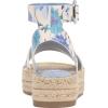 Vince Camuto Women’s Darna Espadrille Wedge Sandal(Trellis Blue Floral)