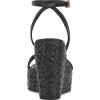 Vince Camuto Women’s Emrey Wedge Sandal(Black)