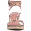 Vince Camuto Women’s Felia Wedge Sandal(Pale Pink Snake Print)