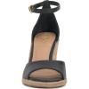 Vince Camuto Women’s Felyn Wedge Sandal(Black)