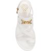 Vince Camuto Women’s Lenni Flat Sandal(Bianco)