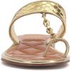 Vince Camuto Women’s Lexiea Flat Sandal(Grecian Gold)