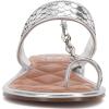 Vince Camuto Women’s Lexiea Flat Sandal(Lux Silver)