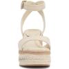 Vince Camuto Women’s Lilla Wedge Sandal(Panna Creme)