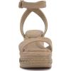 Vince Camuto Women’s Lilla Wedge Sandal(Tortilla Suede)