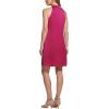 Vince Camuto Women’s Sleeveless Halter Tie Neck Shift Mini Dress(Pink)