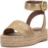 Vince Camuto Women’s Darna Espadrille Wedge Sandal(Neutral Gold Suede)