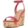 Vince Camuto Women’s Emrey Wedge Sandal(Salsa)