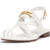 Vince Camuto Women’s Lenni Flat Sandal(Bianco)