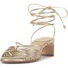 Vince Camuto Women’s Lory Heeled Sandal(Egyptian Gold Metallic)