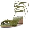Vince Camuto Women’s Lory Heeled Sandal(Lizard Green)