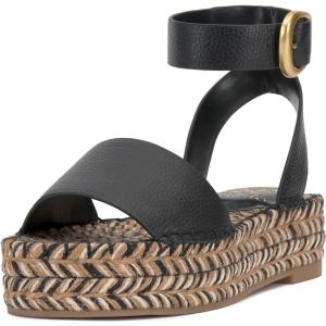 Vince Camuto Women’s Darna Espadrille Wedge Sandal(Black)
