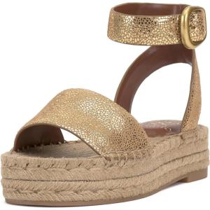Vince Camuto Women’s Darna Espadrille Wedge Sandal(Neutral Gold Suede)