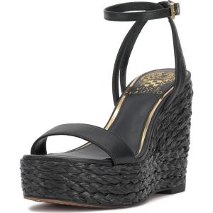 Vince Camuto Women’s Emrey Wedge Sandal(Black)