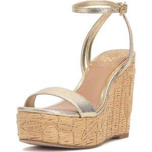 Vince Camuto Women’s Emrey Wedge Sandal(Egyptian Gold)