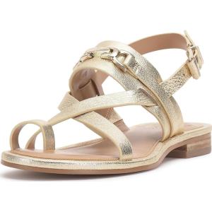 Vince Camuto Women’s Lenni Flat Sandal(Egyptian Gold)