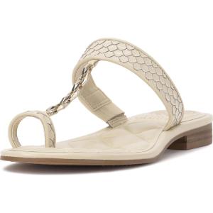 Vince Camuto Women’s Lexiea Flat Sandal(Panna Creme)